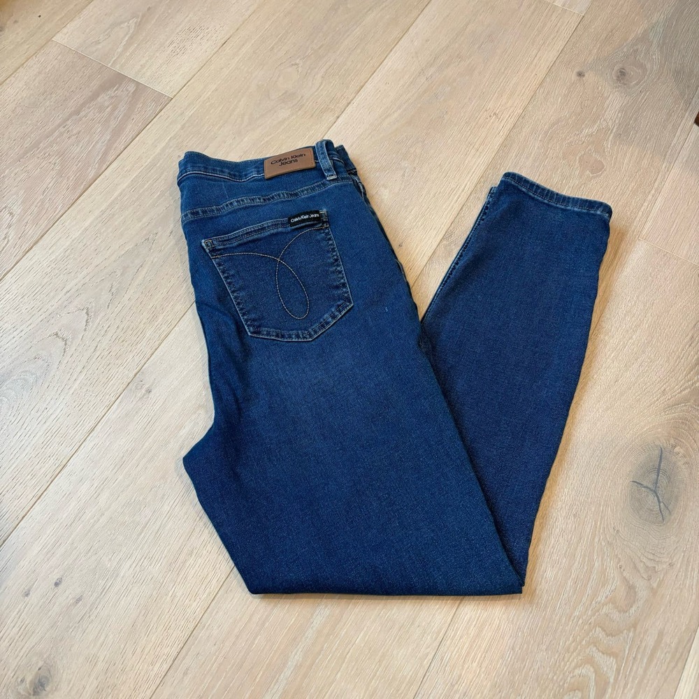 Calvin Klein Repreve Medium Wash High Rise Skinny Jeans Womens Size 12